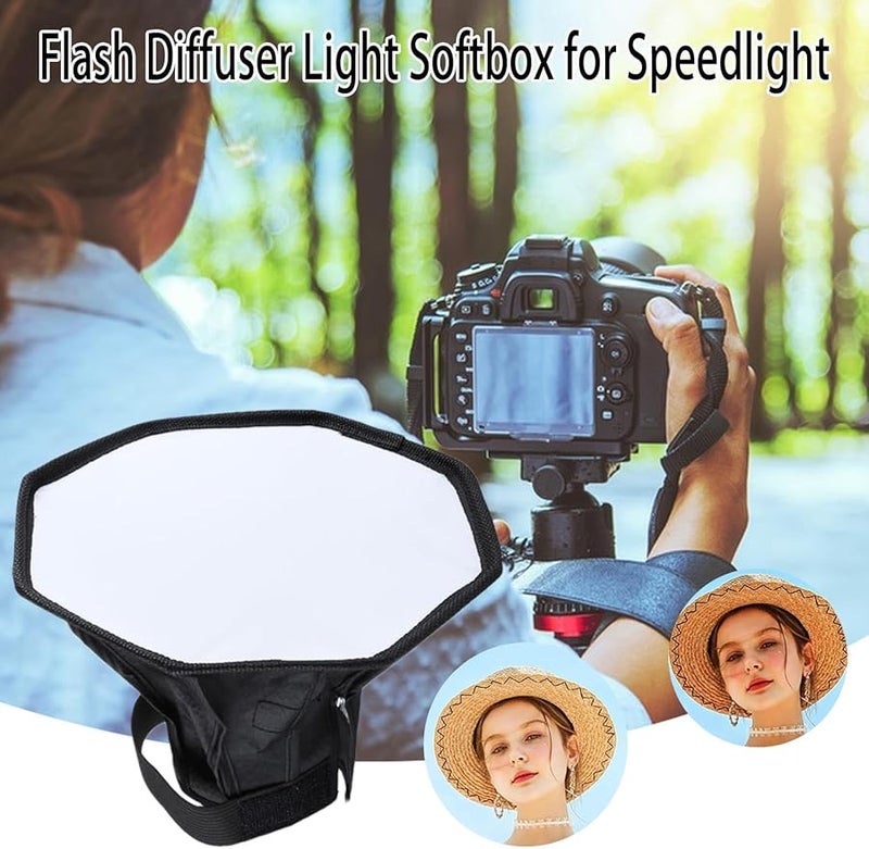 30 سم مظلة فلاش ثمانية الأضلاع قابلة للطي معدل إضاءة عالمي لكاميرات DSLR - Image 3